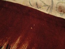 他の写真1: 50〜60年代ブラウン×ホワイトきのこ柄スパンコール付きウエストリボンサーキュラーペイントスカート
