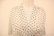 画像8: 50〜60年代ホワイト×オリーブドット柄カシュクール半袖シースルードレス