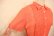 画像8: 50〜60年代ブラッドオレンジ無地ピンタッグハーフボタン半袖シャツ型ドレス