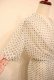 画像9: 50〜60年代ホワイト×オリーブドット柄カシュクール半袖シースルードレス