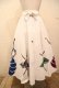 画像9: 50〜60年代ホワイト×カラフル花＆ダンサーペイントスパンコール刺繡メキシカンサーキュラースカート