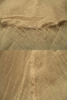 他の写真3: 50〜60年代ホワイト×サックス×ブルー小花柄ワッフルシフォンサーキュラースカート半袖シースルードレス