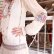 画像2: 30年代〜40年代ホワイト×レッド×イエローハンガリー花刺繍リボン付きラウンドネック長袖ドレス (2)