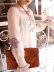 画像1: 30年代〜40年代ホワイト×レッド×イエローハンガリー花刺繍リボン付きラウンドネック長袖ドレス (1)