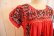 画像11: レッド×ピンク×サックスサンアントニーノ刺繍半袖メキシカンドレス