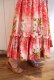 画像5: 50〜60年代ビビットピンク×ピンク×ホワイトお花柄フリル付きスカート