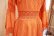 画像10: 60〜70年代オレンジクロシェットレーススクエアネックフレアスリーブ五分袖ロングドレス