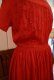 画像11: 50〜60年代レッドラウンドネックラインストーン付き半袖ドレス