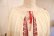 画像9: 60〜70年代ホワイト×レッド×チャコールルーマニア刺繍スリットネックタッセルリボン付き半袖チュニック