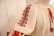 画像11: 60〜70年代ホワイト×レッド×チャコールルーマニア刺繍スリットネックタッセルリボン付き半袖チュニック