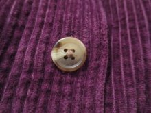 他の写真1: ”L.L.Bean”パープル胸ポケット付きコーデュロイ長袖シャツ