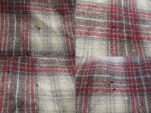 他の写真2: 70年代”PENDLETON”レッド×ホワイト×グレーチェック胸ポケット付きボタンダウン長袖シャツ