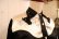 画像13: 50〜60年代ブラック×ホワイトレインボーステッチ七分袖ウエスタンシャツ