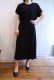 画像3: 50〜60年代ブラックお花レース切替クルーネック半袖ドレス