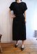 画像4: 50〜60年代ブラックお花レース切替クルーネック半袖ドレス (4)