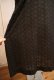 画像12: 50〜60年代ブラック花柄刺繍ポケット付きラウンドネック半袖ドレス (12)