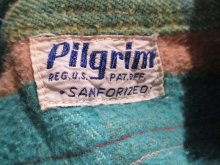 他の写真2: 40年代"PILGRIM"ベージュ×イエロー×グリーンチェック胸ポケット付き長袖シャツ