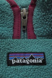 他の写真1: "Patagonia"ライトグリーン×ピンク無地ハーフジップ長袖プルオーバー
