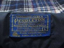 他の写真1: ”PENDLETON”ブルー×ホワイト×レッドチェック胸ポケット付き開襟長袖ウールシャツ