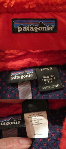 他の写真2: "Patagonia"レッドパイピングフロントポケット付きボアベスト