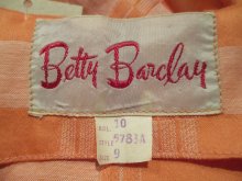 他の写真2: 50〜60年代ペールオレンジチェックポケット付きサーキュラースカートノースリーブドレス