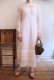 画像2: ”antique”ホワイト花刺繍スカラップレース襟付き長袖シースルードレス (2)
