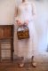 画像4: ”antique”ホワイト花刺繍スカラップレース襟付き長袖シースルードレス (4)