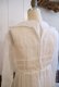 画像11: ”antique”ホワイト花刺繍スカラップレース襟付き長袖シースルードレス
