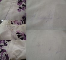 他の写真3: ホワイト×パープルサンアントニーノ刺繍クルーネック半袖メキシカンドレス
