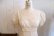 画像11: 70年代オフホワイトクロシェットレース切替パフスリーブ半袖ロングドレス