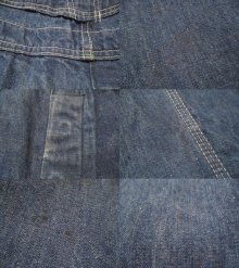 他の写真2: 60年代"OSHKOSH"インディゴブルー×カラフルパッチワークキルティング切替デニムオーバーオールスカート