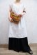 画像2: ”antique”ホワイト×レッドイニシャル刺繡入りラウンドネック半袖ナイティドレス (2)