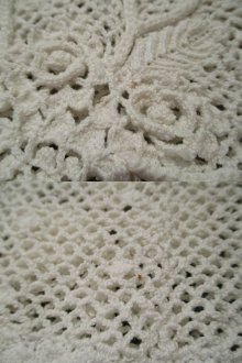 他の写真3: ホワイト花束刺繍クロシェットレース半袖カーディガン