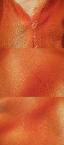他の写真1: 50〜60年代オレンジ×グリーン×カラフル人＆動物柄スパンコール付きハンドペイントメキシカンサーキュラースカート