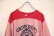 画像5: ピンク×ネイビーカレッジプリント染み込みクルーネック半袖フットボールTシャツ