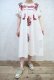 画像2: ホワイト×ピンク×カラフルお花刺繍ラウンドネック半袖メキシカンドレス (2)