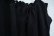 画像12: ”antique”ブラックスカラップリボン付き後染めフレンチスリーブナイティドレス