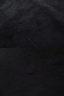 他の写真3: ”antique”ブラックスカラップリボン付き後染めフレンチスリーブナイティドレス