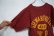 画像14: 70年代”Russell Athletic”金タグ前期ボルドー×マスタードオレンジ英字プリントWフェイスクルーネック半袖Tシャツ