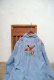 画像3: 70年代"TOWNCRAFT"ライトブルー×カラフル鳥＆きのこ刺繍胸ポケット付き長袖シャンブレーシャツ