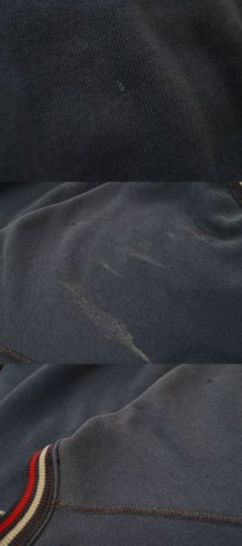 他の写真2: ネイビー×ホワイトU.S.MARINESプリントクルーネックラグランスリーブ半袖スウェット