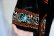 画像9: 70年代ブラック×オレンジ×カラフル花柄刺繍フード付き長袖インドレーヨンベロアロングドレス
