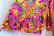 画像13: 70年代パープル×オレンジ×ピンク花柄サイケデリックワイドパンツ