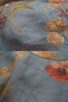他の写真1: ”Ralph Lauren”サックスブルー×ベージュ花柄開襟半袖シャツ