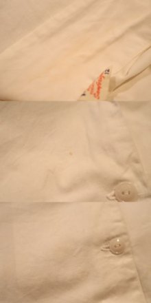 他の写真1: ホワイト×レッド英字刺繍Budewiserワッペン付き開襟半袖ボーリングシャツ