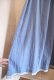 画像13: 70年代サックスブルー×ホワイト花柄テープスクエアネック半袖ドレス