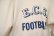 画像8: 60年代ホワイト×ブルー英字プリントクルーネック長袖フットボールTシャツ