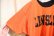 画像7: 80年代”Champion”オレンジ×ブラック英字プリントクルーネック半袖ダブルフェイスTシャツ