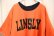 画像6: 80年代”Champion”オレンジ×ブラック英字プリントクルーネック半袖ダブルフェイスTシャツ