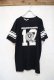 画像5: 70〜80年代”Champion”バータグブラック×ホワイトクルーネック半袖フットボールTシャツ